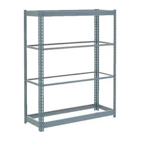 Global Industrial Heavy Duty Shelving 48W x 12D x 60H With 4 Shelves, No Deck, Gray B2297461